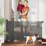 Barri�re de s�curit� extensible 0 - 136 cm - hauteur 87 cm - pour animaux et enfants - installation facile ...