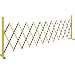 Barri�re de s�curit� extensible grille accord�on mobile 103 x 35 - 300 cm en aluminium jaune et noir ...