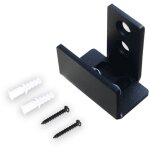 Bas de porte de grange coulissante, rouleau de guidage au sol r�glable, acier au carbone, support mural ...