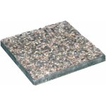Base de dalle carre en marbre et gravier pour parapluies avec une base croise 14 kg grigio (40x40) ...
