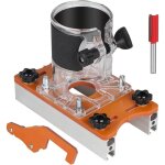 Jalleria - base de dfonceuse  bois, localisateur de rainurage avec fraise 1 / 4' pour affleureuse  ...