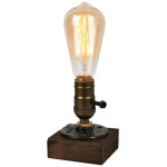 Base de lampe de table industrielle vintage pour ampoule edison e26, lampe d�corative antique de style ...