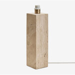 Base de lampe de table en travertin davise sklum