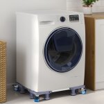 Socle pour machine  laver gris 67 x 67 x 12 cm mtal