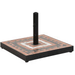 Base de parasol carr�e r�glable 40 x 40 x 28 cm poids robuste style classique en fer terre cuite