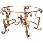 Biscottini - base de table ronde en fer massif l145xpr145xh74 cm Biscottini - base de table ronde en fer massif l145xpr145xh74 cm