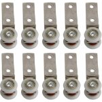 Basetbl - 10 pack 1, 9 cm coude de conduit en mtal roulement bloc de poulie avec deux plastique de roue ...