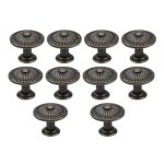 Basetbl - lot de 10 poignes de porte de tiroir en bronze vintage, bouton de meuble 25 mm, boutons de ...