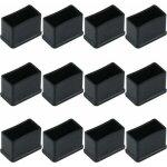 Basetbl - lot de 12 embouts de protection rectangulaires en feutre de caoutchouc pour pieds de table ...