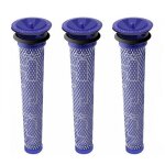 3 pack aspirateur de pices de rechange lavable filtre pr - moteur pour dyson v8, v6, v7, dc58, dc59, ...