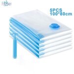 Basetbl - lot de 5 sacs de rangement sous vide housses de rangement sous vide, voyages réutilisables ... Basetbl - lot de 5 sacs de rangement sous vide housses de rangement sous vide, voyages réutilisables ...