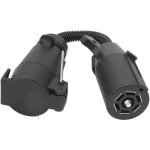 Basetbl - adaptateur de prise de remorque ronde  7 voies, connecteur de fil, accessoires de conversion ...