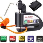 Basetbl - antivol moto, bloque disque moto avec alarme de 110db antivol scooter etanche pour moto / vlo ...