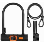 Basetbl - antivol vlo en u  code, cadenas antivol en acier alli massif pour vlo trottinette moto ...