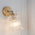 Basetbl - applique d'intérieur, applique murale en verre laiton dans le vestiaire de la salle de bain, ... Basetbl - applique d'intérieur, applique murale en verre laiton dans le vestiaire de la salle de bain, ...
