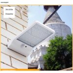 Lampe murale energie solaire 36 led sans fil tanche avec dtecteur de mouvement pour jardin etc