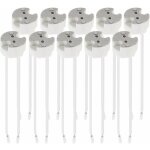 Basetbl - lot 10x douille gu5. 3 - douille gu5. 3 ou mr16 - support avec cble 12v - pour lampe luminaire ...