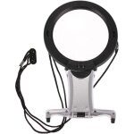Loupe à 2 lentilles x2 et x6 grossissement illuminant led sangle de cou mains libres pour broderie lecture ... Loupe à 2 lentilles x2 et x6 grossissement illuminant led sangle de cou mains libres pour broderie lecture ...