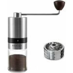 Moulin  caf manuel avec 6 rglages rglables en acier inoxydable, moulin  caf  la main pour bureau, ...