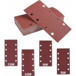 Papier de verre, papier abrasif autocollant, abrasif ponceuse vibrante, 40 pices feuilles abrasives ...