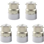 Basetbl - paquet de 5 convertisseurs de douille d'ampoule b22 à e14 douille de douille b22 passer au ... Basetbl - paquet de 5 convertisseurs de douille d'ampoule b22 à e14 douille de douille b22 passer au ...