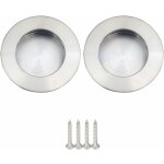 Basetbl - poignes rondes encastrables pour porte coulissante acier inoxydable poigne porte coulissante ...