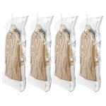 Basetbl - sacs de rangement sous vide pour vtements suspendus, 4 paquets (105  70 cm), sac sous vide ...