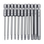 Basetbl - tte de lot creuse poigne hexagonale tte de tournevis torx avec trou moyen jeu de ttes de ...