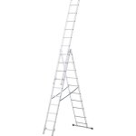 Basic home �chelle en aluminium 3 �l�ments ? escabeau 3x10 marches ? escabeau en aluminium l�ger ? �chelle ...