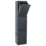 Basic poubelle de recyclage en acier, poubelle de tri sélectif, 3 seaux, 3 x 17l (51l), anthracite cr304 ... Basic poubelle de recyclage en acier, poubelle de tri sélectif, 3 seaux, 3 x 17l (51l), anthracite cr304 ...