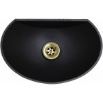 Fonderia bongiovanni - bassin en aluminium mod. 600 avec drain en laiton pour la maison jardin balcon ...