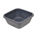 Bassine carr en plastique - gris anthracite - 15l - livraison gratuite