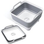Bassine pliable avec bouchon de vidange - bassine de 9 litres (2, 4 gallons) pour biberons, bassine portable ...
