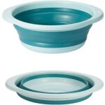 Bassine retractable, bassine pliable, bol � vaisselle rond pliable moyen multifonctionnel, bol pliable ...