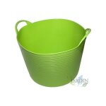 Bassine souple seau de jardinage verte, 25 litres