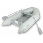 Bateau de pche gonflable en pvc robuste pour 3  8 personnes, 2x pagaies, puissance moteur max. 10  ...