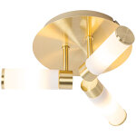 Bath - plafonnier - 3 lumi�re - � 28. 5 cm - dor� / laiton - moderne - �clairage ext�rieur - salle de ...