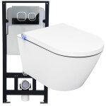 Bti - support toilettes japonaises cramique, wc lavant japonais, jets 100% rglables, rinage vortex ...