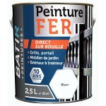 Peinture batir fer brillant 2. 5 litre blanc - batir