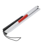 B�ton de marche pliable pour aveugles, 124 cm, 4 sections