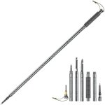 Btons de randonne ple de trekking extrieur 7 - en - 1 canne tlescopique en alliage d'aluminium antichoc ...