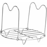 Batterie de cuisine en acier inoxydable, cuiseur vapeur, plateau alimentaire, support de panier vapeur ...