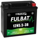 Batterie moto gel 12n5. 5 - 3b 12v 5. 5ah - fulbat