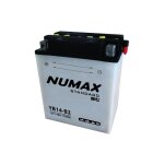 Batterie moto numax standard yb14 - b2 12v 14ah 175a Batterie moto numax standard yb14 - b2 12v 14ah 175a