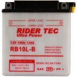 Batterie moto rb10l - b conventionnelle 12v 10ah 120a rider - tec Batterie moto rb10l - b conventionnelle 12v 10ah 120a rider - tec