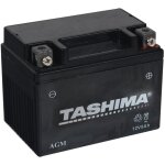 Batterie plomb �tanche 12v gel / agm, 5a, l: 120, l: 71, h: 91mm, + � droite pour scooter motos. remplace ...