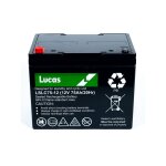 Lucas - batterie plomb etanche stationnaire et cyclage vrla agm lslc75 - 12 12v 75ah.