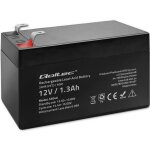 Batterie qoltec agm 12 v 1, 3 ah sans entretien efficace longue durée de vie pour onduleurs, balances ...
