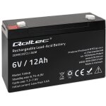Batterie qoltec agm 6 v 12 ah sans entretien efficace longue durée de vie pour onduleurs, balances et ...