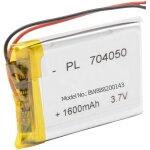 Vhbw - batterie remplacement pour fatboy pn704050 pour lampe de table (1600mah, 3, 7v, li - polym�re) ...